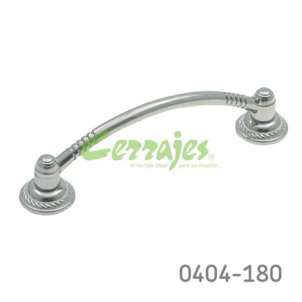 Jaladera Zamak cc 96 mm L=118 mm 2044 Z07 Cromado Tornillo M4x25mm