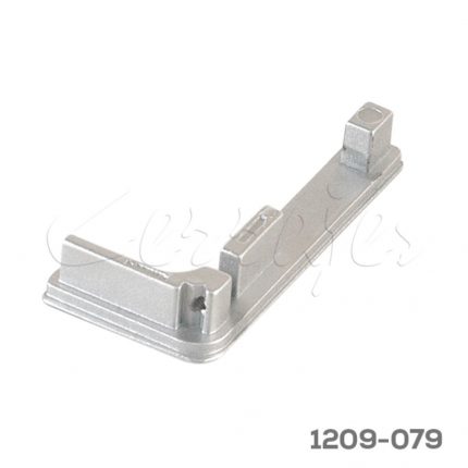 Remate sencillo "L" Cerrajes "Gola" H=58mmZamak gris