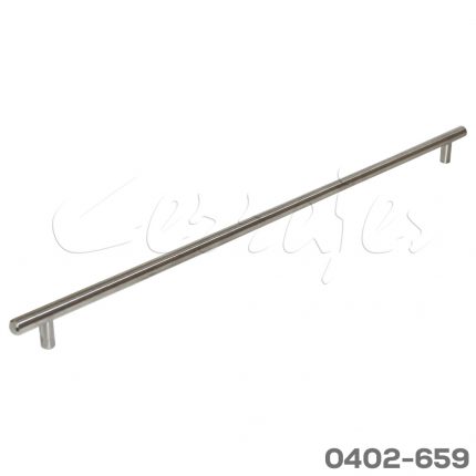 Jaladera Acero Inoxidable cc 544 mm L=608 mm 4400 I14 cepillado Tornillo M4x25mm