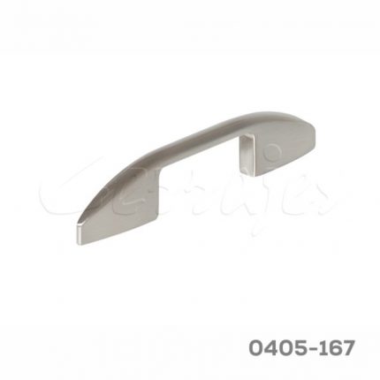 Jaladera Zamak cc 96/128 mm L=143 mm 4658 Z22 Niquel cepillado Tornillo M4x25mm