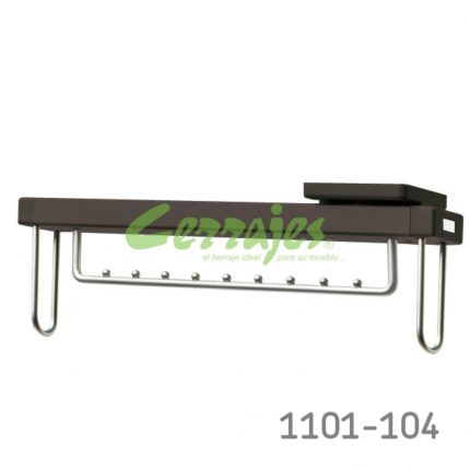 Perchero de fijacion superior negro / gris