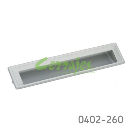 Jaladera de embutir Zamak cc 192 mm L=210 mm 4267 Z09 Cromo mate Tornillo M4x12mm