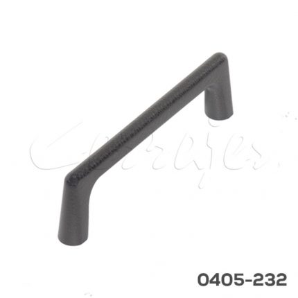 Jaladera Aluminio cc 96 mm L=106 mm 4724 A98 Piel negra Tornillo M4x25mm