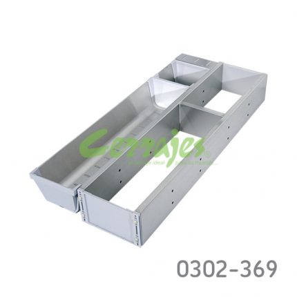 Organizadores para cajon de 500 mm frente minimo 300 mm