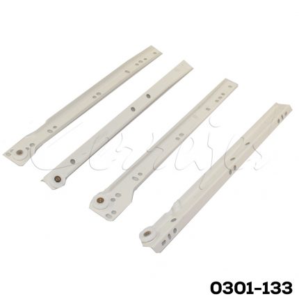 Corredera Cerrajes "Eco" L=300mm pintura epóxica blanca Extensión parcial