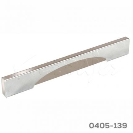 Jaladera Aluminio cc 224 mm L=254 mm 4632 Z22 Cromo con Niquel cepilladoTornillo M4x25mm