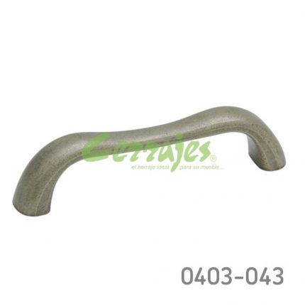 Jaladera Latón cc 96 mm L=107 mm 3020 L30 Pewter antiguo Tornillo #8 - 32X1"