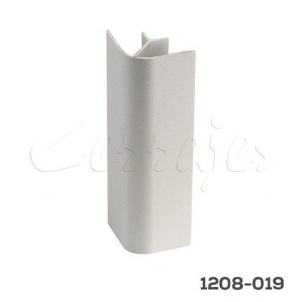 Conector esquina para zoclo aluminio 90° Cerrajes H=100mm Aluminio Anodizado mate