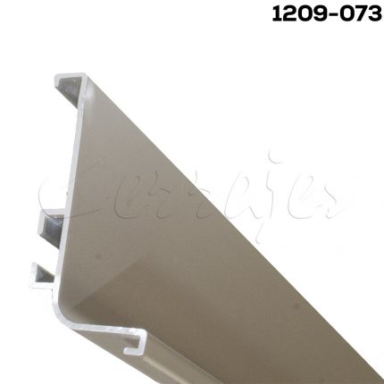 Perfil horizontal sencillo Cerrajes "Gola" L=3 m H=57mm Aluminio Anodizado mate