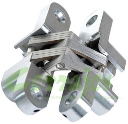 Bisagra para puerta Cerrajes "Oculta" 13x45mm Zamak con Acero inoxidable