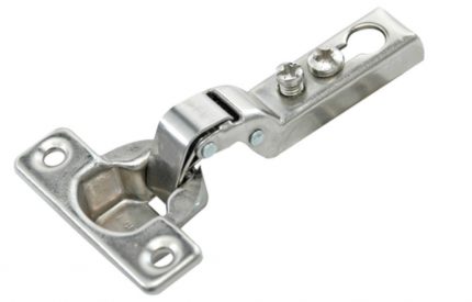 Bisagra semi-sobrepuesta FGV "Mini" Ø=26mm cuello 0895° niquelada autocierre