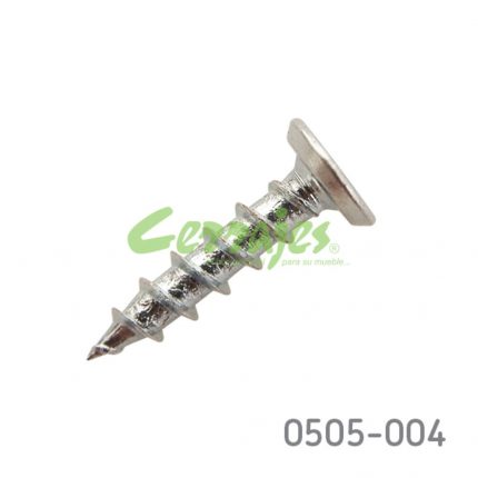 Tornillo p/corredera epóxica cabeza trunca "Undercut" #6 x5/8" (15,8mm) PH1 Zincado Con punta T17