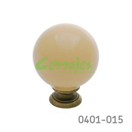 Botón Zamak / Cerámica Ø=32 mm 5002 Z50 Acabado metálico con cerámica Tornillo #8-32X1"