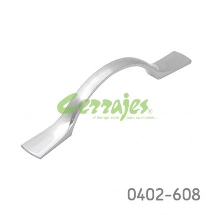 Jaladera Zamak cc 64 mm L=103 mm 4401 Z22 Niquel cepillado Tornillo M4x25mm