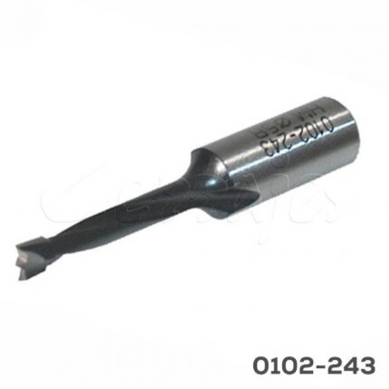 Broca derecha p/taladro múltiple Cerrajes punta carburo de tungsteno Ø=5mm L=57,5mm Vástago Ø=10mm