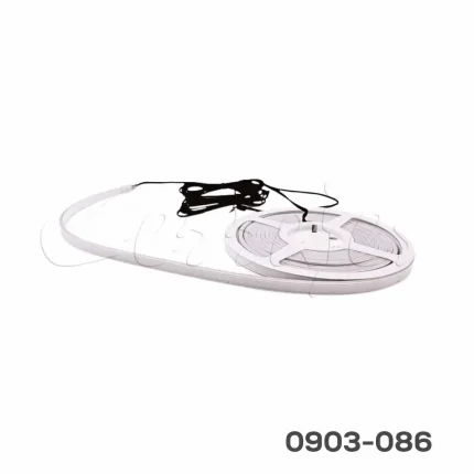 Tira LED luz cálida "Sili-Flex-10" fija para interior, 5m 3000°K DC12V 50W (10 W/m), 120 LED/m IP67