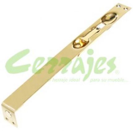 Pasador de embutir con gancho de 254 mm dorado mate