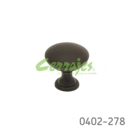 Botón Aluminio Ø=31 mm 4005 A29 Óxido Tornillo M4x25mm