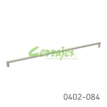 Jaladera Acero Inoxidable cc 480 mm L=492 mm 4072 I14 cepillado Tornillo #8 - 32X1"