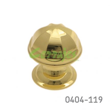 Botón Latón L=28 mm 2061 L15 Latón pulido Tornillo #8-32X1"