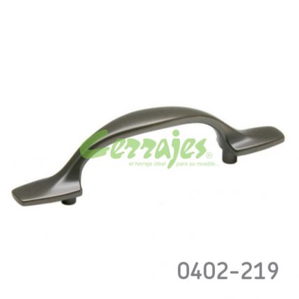 Jaladera Zamak cc 76 mm L=125 mm 4238 Z37 Niquel negro mate Tornillo #8 - 32X1"