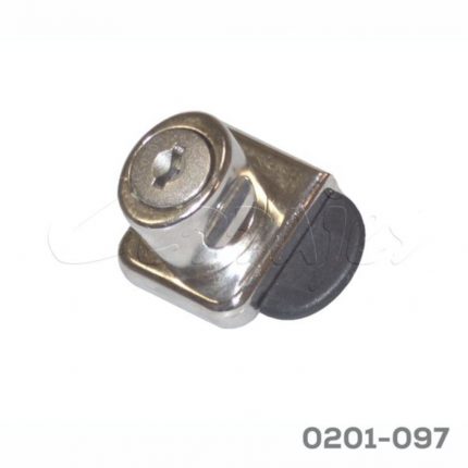 Cerradura para gabinete puerta de cristal para 2 puertas CL zamak 4 a 7 mm con cilindro C1