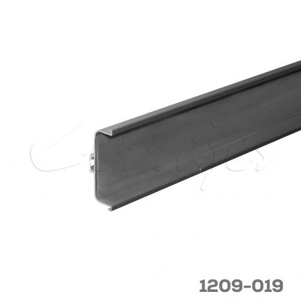 Perfil horizontal doble Cerrajes "Gola" L=5,8 m H=73,5mm Aluminio anodizado natural mate