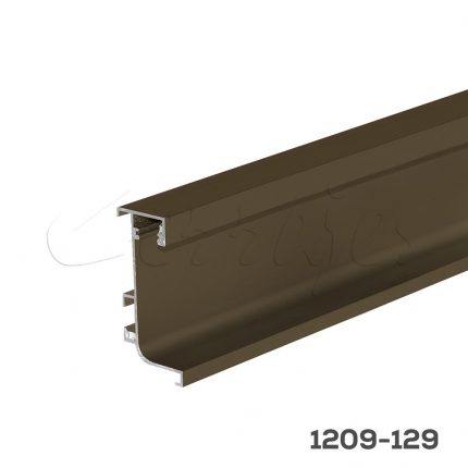 Perfil p/iluminación LED sencillo Cerrajes "Gola" L=3 m H=57mm Aluminio Anodizado Champagne mate