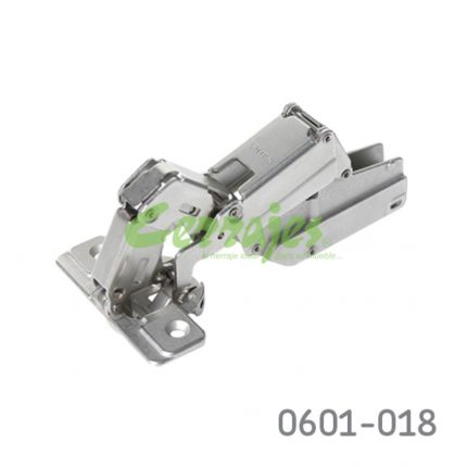 Bisagra enrasada Salice  S200 Ø=35mm cuello 17 48x6mm 165° niquelada autocierre