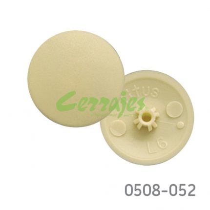 Cubierta para tornillo #8 y #10  diametro 13 mm almendra