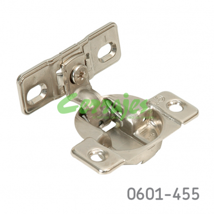 Bisagra para gabinete americano Grass TEC863 "FaceFrame" Ø=35mm 1 - 7/16" 45x9,5mm 108° niquelada