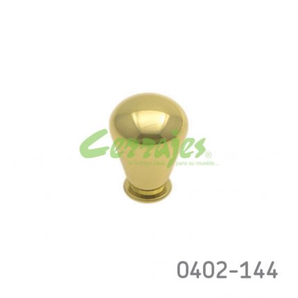 Botón Latón Ø=20 mm 4130 L15 Latón pulido Tornillo #8-32X1"