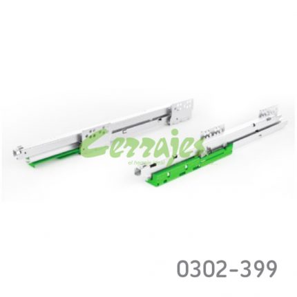 Corredera bajo montaje FGV "Ten" L=500mm Zincada Extensión total cierre suave