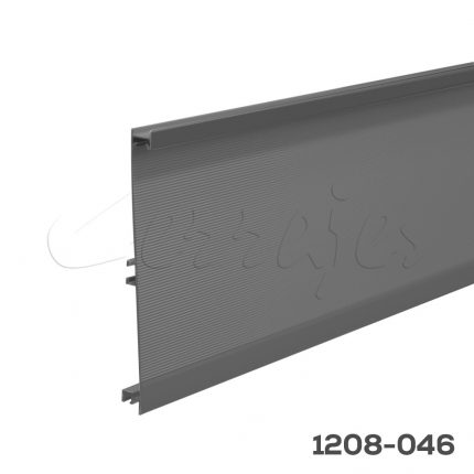 Zoclo para iluminación LED Cerrajes L=4 m H=150mm Aluminio pintura epóxica Gris mate