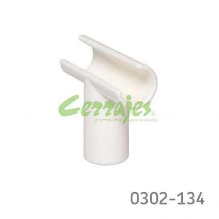 Enganche T para riel divisor Cerrajes "Impaz" blanco