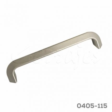 Jaladera Zamak cc 160 mm L=175 mm 4619 Z22 Niquel cepillado Tornillo M4x25mm