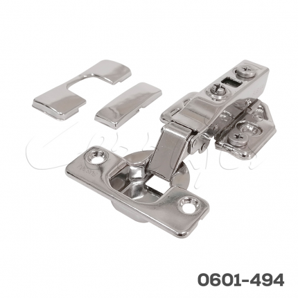 Bisagra sobrepuesta Cerrajes  Ø=35mm cuello 00 48x6mm Acero inoxidable cierre suave enganche rápido