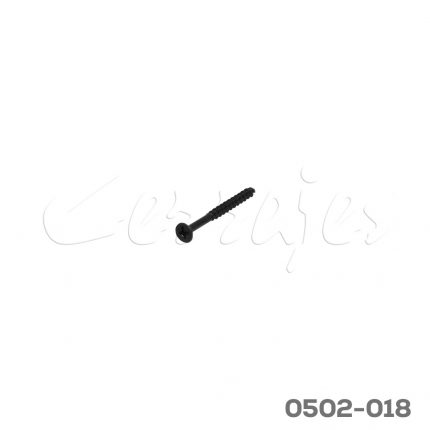 Tornillo para unión de madera cabeza plana "Sinker" #12 x2-1/2" (63,5 mm) PH3 Negro con punta