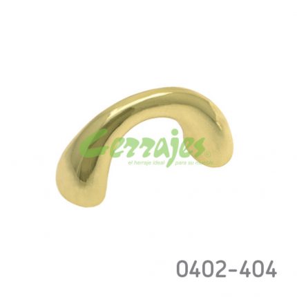 Jaladera Zamak cc 32 mm L=44 mm 4244 Z15 Latón pulido Tornillo M4x25mm