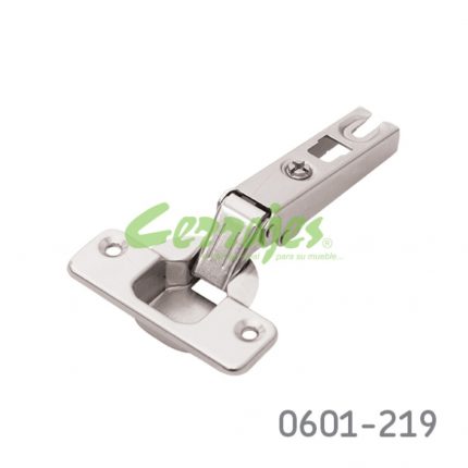 Bisagra sobrepuesta FGV "MS15" "Slide On" Ø=35mm cuello 00 48x6mm 110° niquelada autocierre