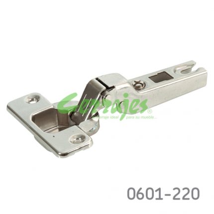 Bisagra semi-sobrepuesta FGV "MS15" "Slide On" Ø=35mm cuello 0848x6mm 110° niquelada autocierre