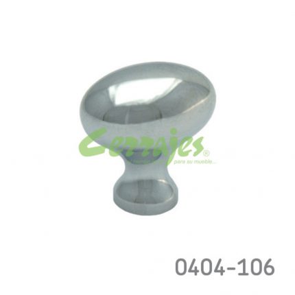 Botón Latón L=31 mm 2035 L07 Cromado Tornillo #8-32X1"