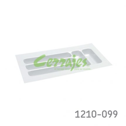 Organizador para cajón cubertero Cerrajes 300 mm Blanco