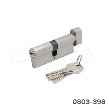 Cilindro de latón llave de puntos llave/mariposa L=80 mm cepillado