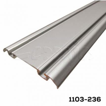 Carril inferior "Eleganzza"-STRUTTURA 39 mm, Color Bronce Obscuro, L=3 m