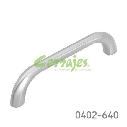 Jaladera Zamak cc 96 mm L=105 mm 4433 Z22 Niquel cepillado Tornillo M4x25mm