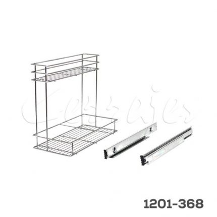 Botellero bajo tarja W300 " Condesa" alambre cromada    W=300mm