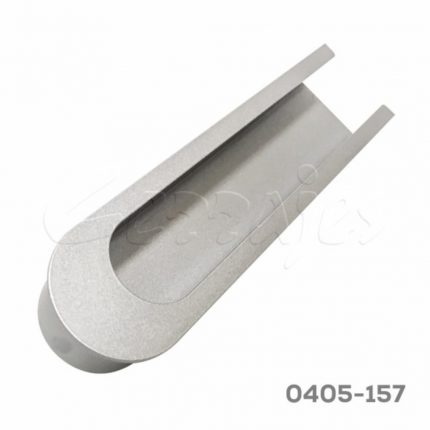 Jaladera de embutir Zamak cc 30x120 mm 4651 Z95 Gris cromo Tornillo M4x25mm