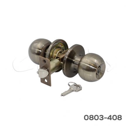 Manija entrada/recámara "Apolo" llave/botón, Latón antiguo