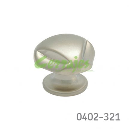 Botón Zamak Ø=28 mm 4008 Z23 Niquel mate Tornillo #8-32X1"